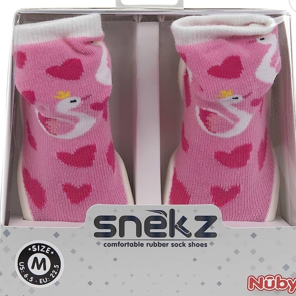 Nuby Snekz Comfortable Rubber Sole Sock Shoes- NWT - Picture 2 of 3